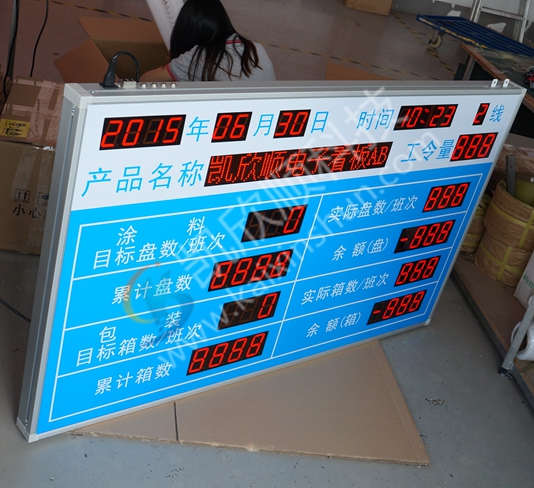 LED电子看板侧视图